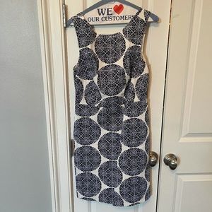 The Limited Blue and White Dress